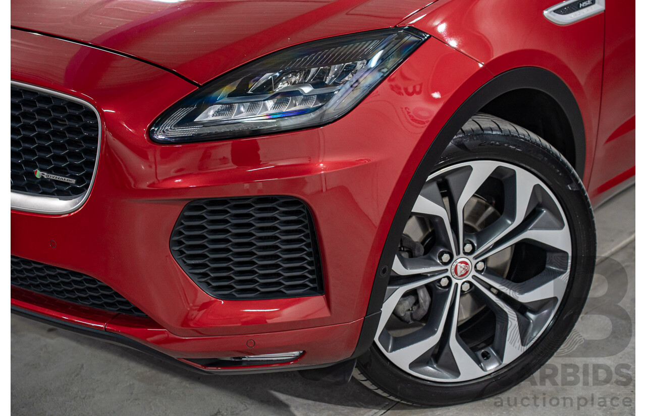 04/2019 Jaguar E-Pace P300 R-Dynamic HSE (221kW AWD) X540 MY19 4d Wagon Firenze Red Metallic Turbo 2.0L