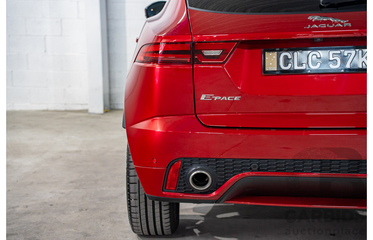 04/2019 Jaguar E-Pace P300 R-Dynamic HSE (221kW AWD) X540 MY19 4d Wagon Firenze Red Metallic Turbo 2.0L