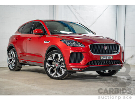 04/2019 Jaguar E-Pace P300 R-Dynamic HSE (221kW AWD) X540 MY19 4d Wagon Firenze Red Metallic Turbo 2.0L