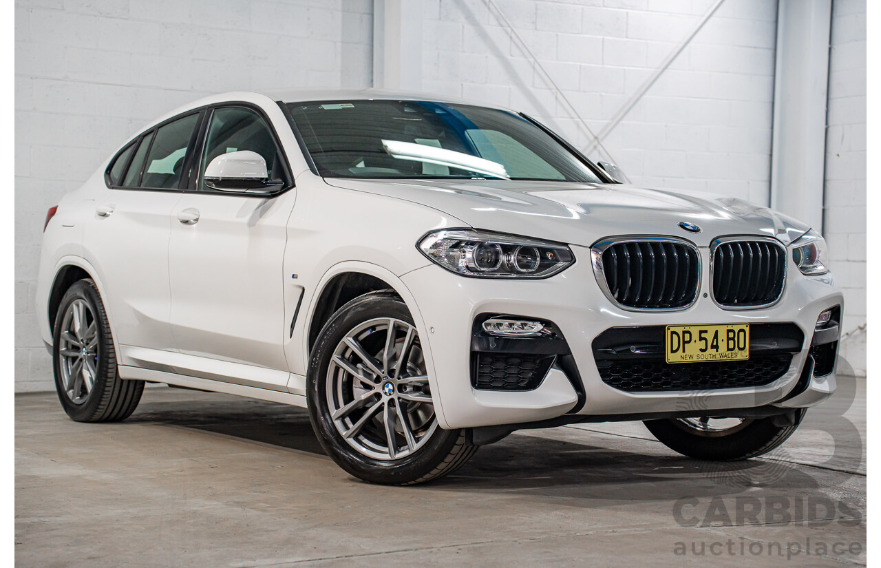 10/2018 BMW X4 xDrive20i M Sport (AWD) G02 MY19 5d Coupe Alpine White Turbo 2.0L