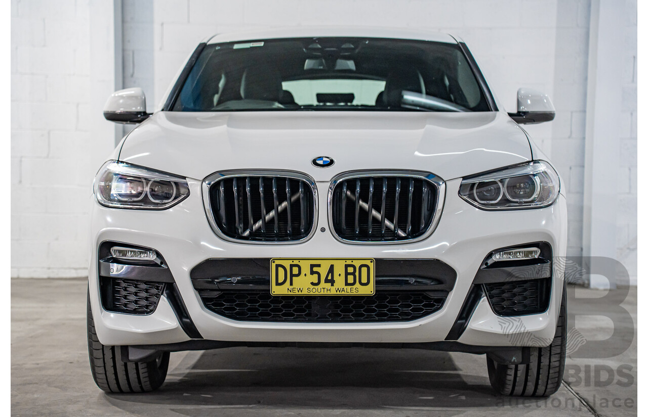 10/2018 BMW X4 xDrive20i M Sport (AWD) G02 MY19 5d Coupe Alpine White Turbo 2.0L