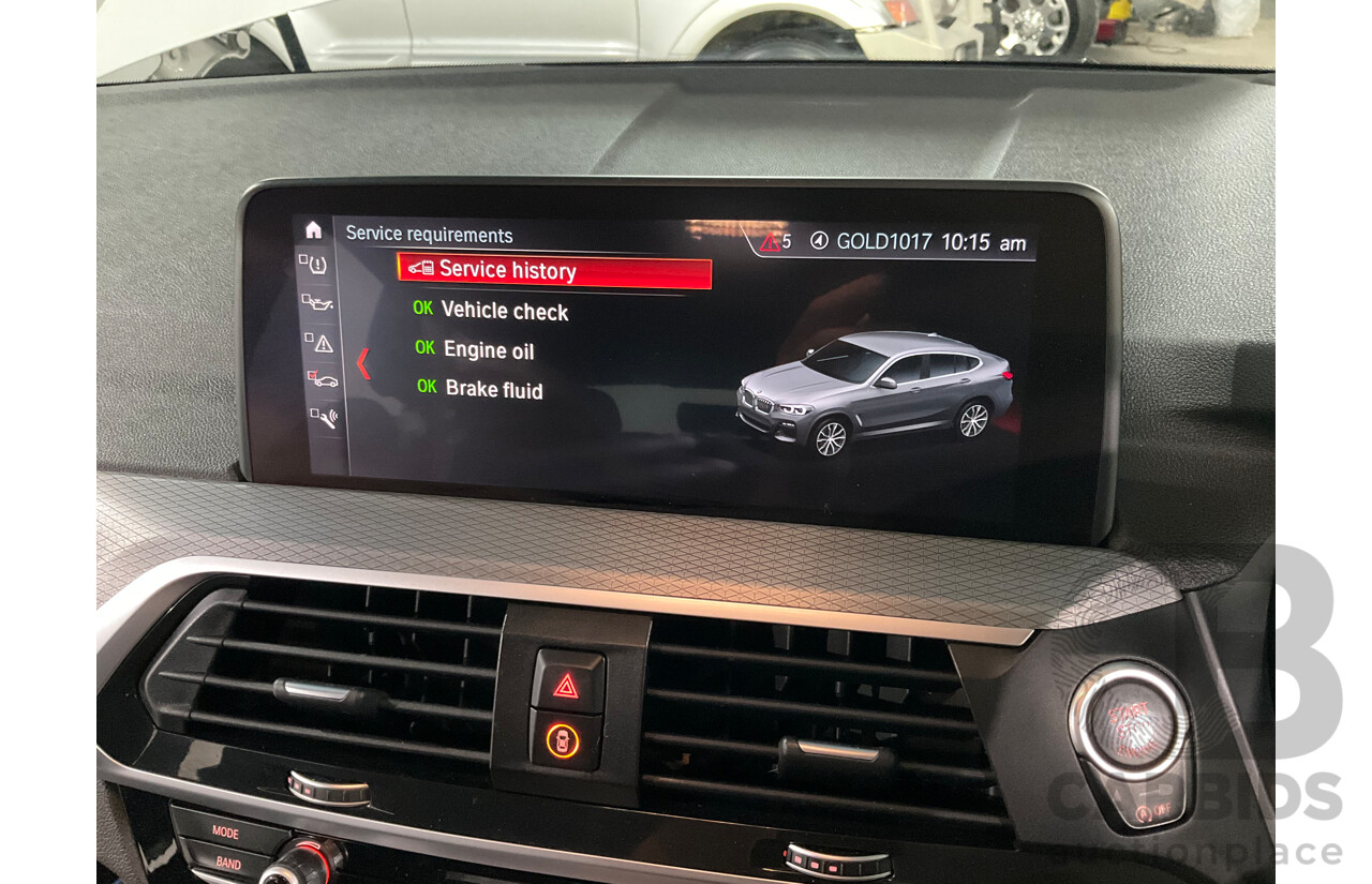 10/2018 BMW X4 xDrive20i M Sport (AWD) G02 MY19 5d Coupe Alpine White Turbo 2.0L