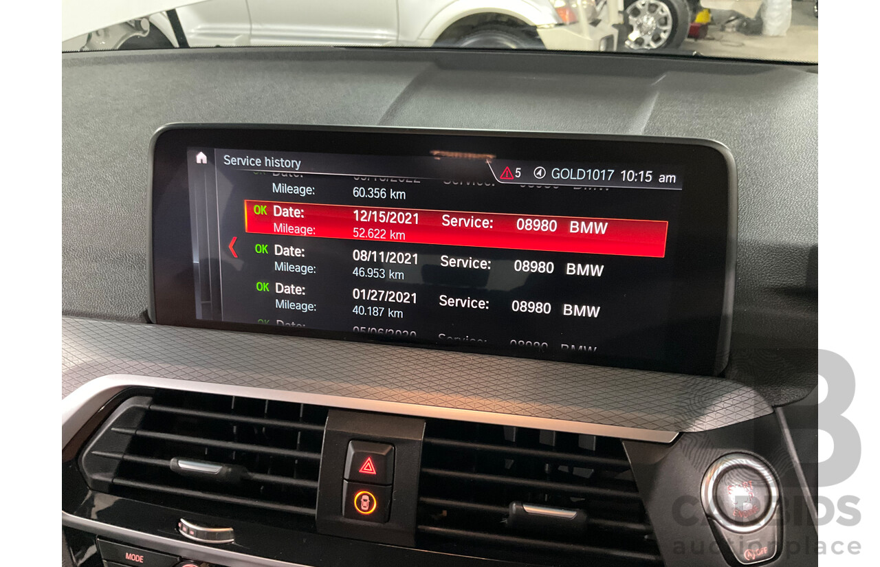 10/2018 BMW X4 xDrive20i M Sport (AWD) G02 MY19 5d Coupe Alpine White Turbo 2.0L