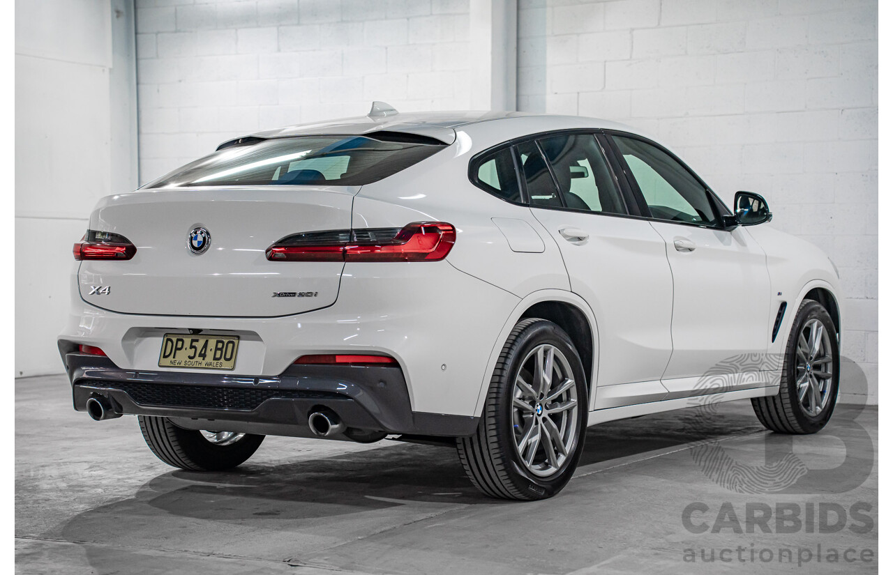 10/2018 BMW X4 xDrive20i M Sport (AWD) G02 MY19 5d Coupe Alpine White Turbo 2.0L
