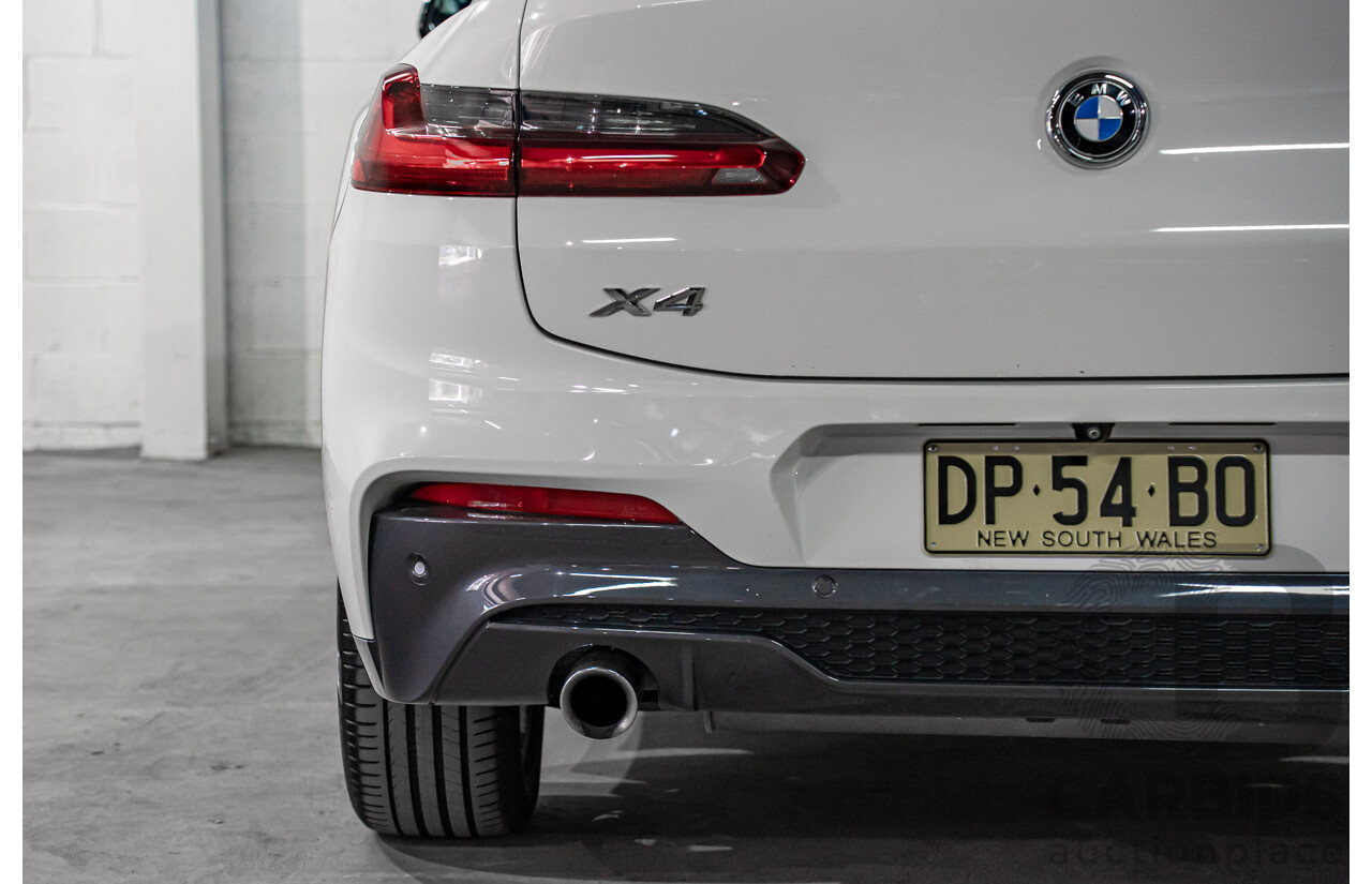 10/2018 BMW X4 xDrive20i M Sport (AWD) G02 MY19 5d Coupe Alpine White Turbo 2.0L