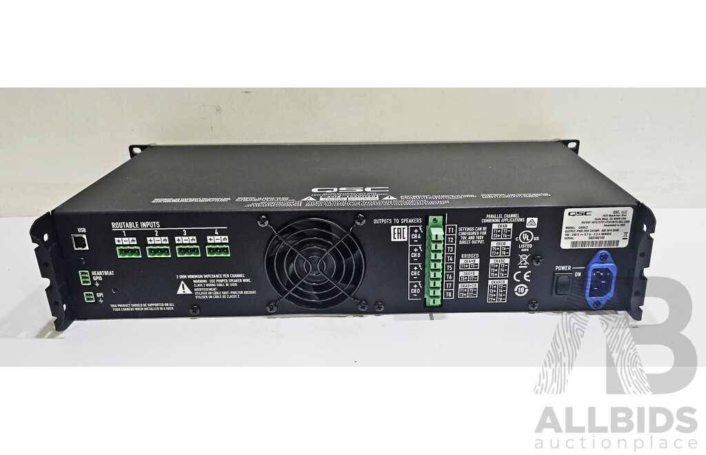QSC (CXD4.2) Multi-Channel System Proessing Amplifier