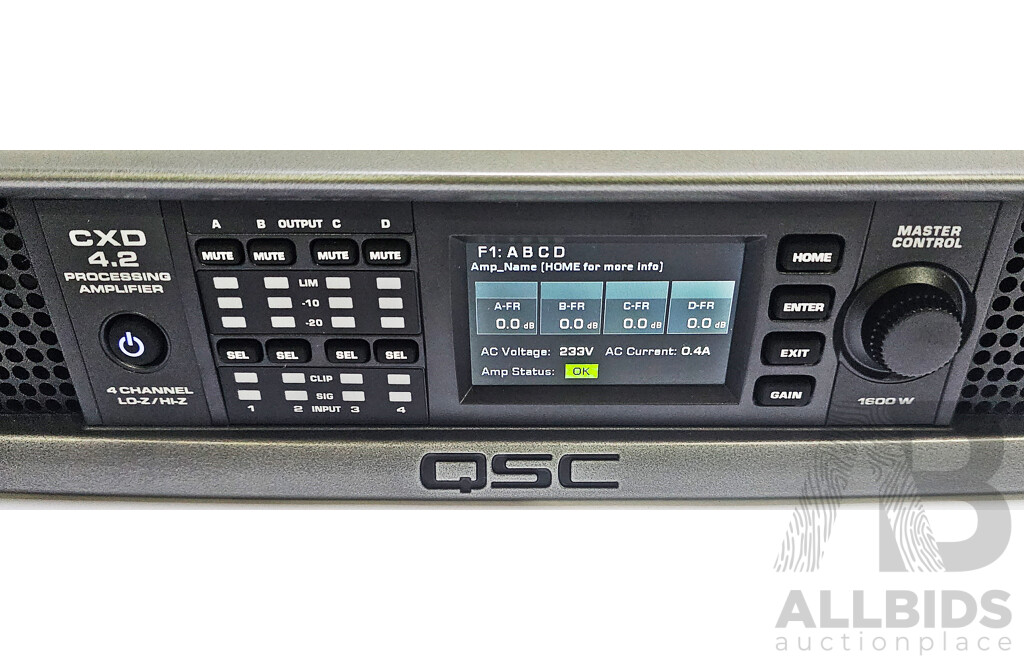 QSC (CXD4.2) Multi-Channel System Proessing Amplifier