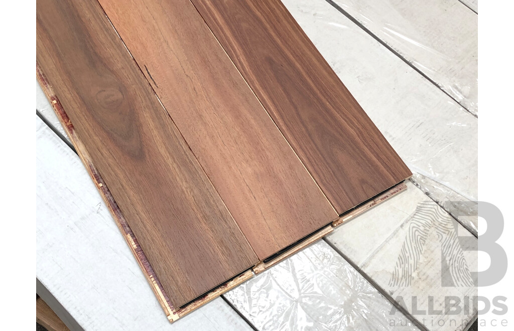 Pioneer Brush 14mm  Laminate Flooring - Spotted Gum Finish - 13.104 Square Meters - Brand New