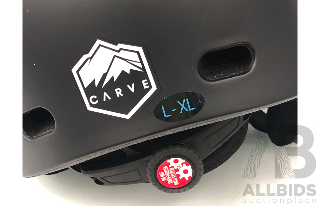 Carve Snow Helmet - Size L-XL - Matte Black