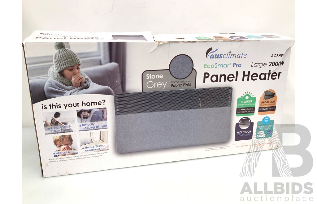 Ausclimate 2000 Watt Panel Heater - New