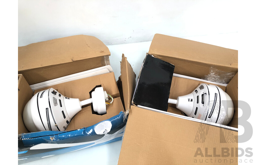 Arlec Boston II 130cm Four Blade Ceiling Fans - Lot of Two