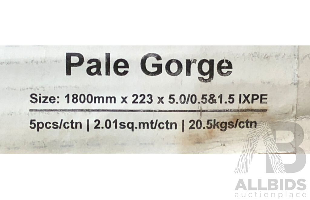 Aspire 5mm Hybrid Luxury Laminate Flooring - Pale Gorge Finish - 20.1 Square Meters - New