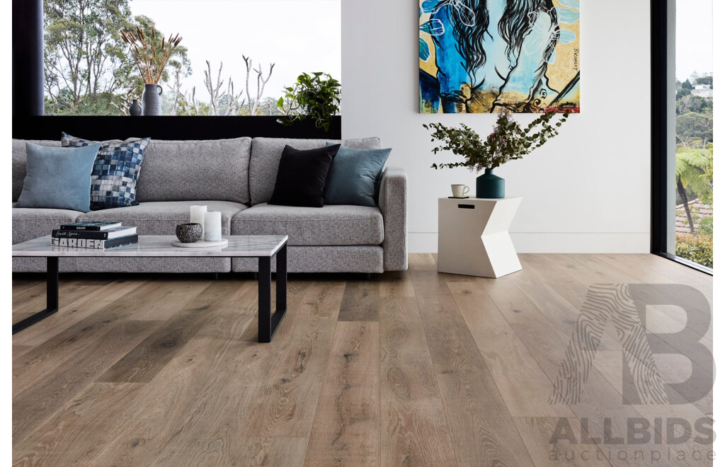 Oak Leaf HD Plus 8mm  Laminate Flooring - Wolf Grey Finish - 15.16 Square Meters - Brand New