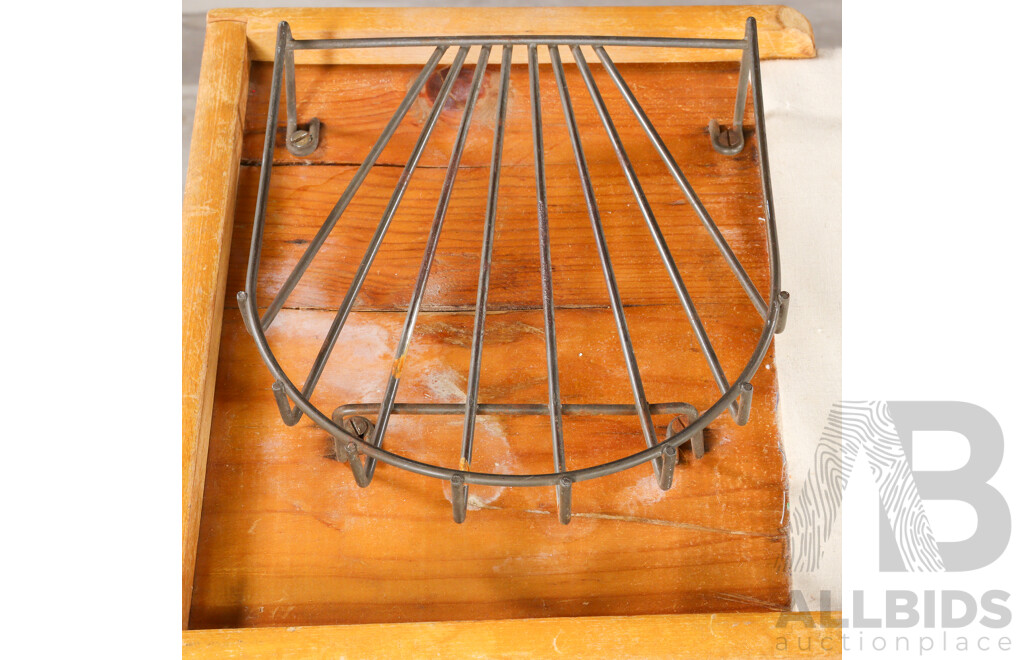 Vintage Danish Pine Folding Ironing Board