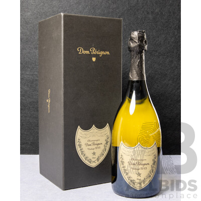 Boxed Dom Perignon Champagne, Vintage 2013