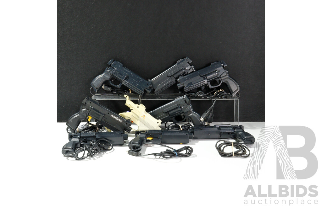 Collection of Sega Light Gun Controllers