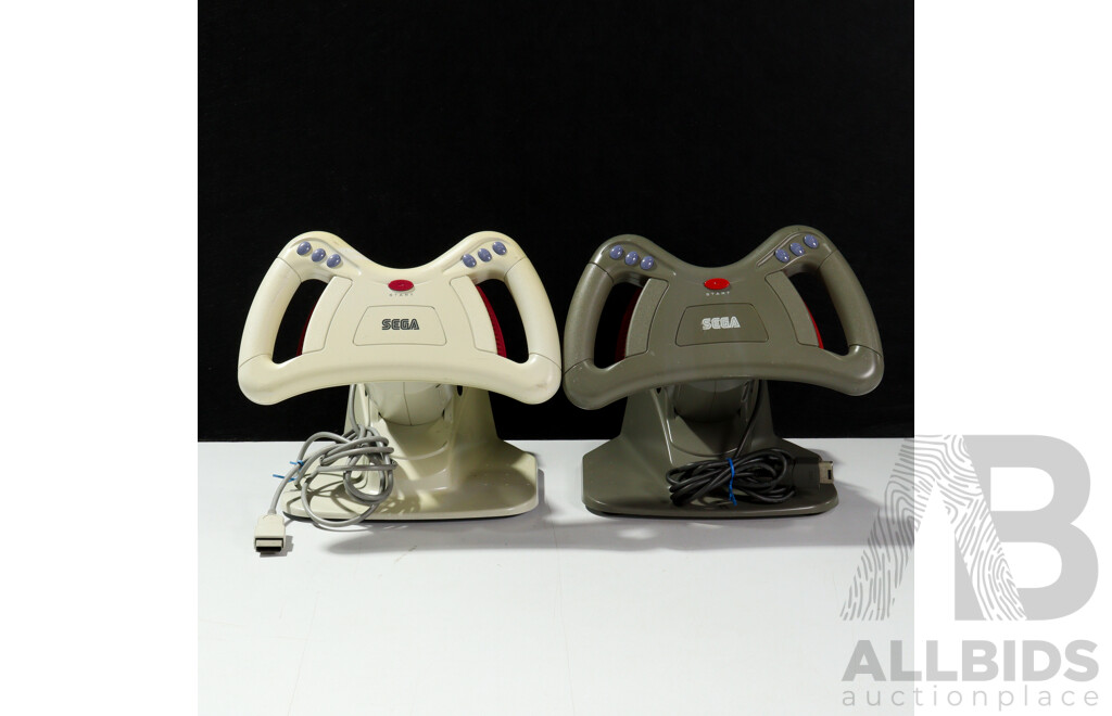 Sega Saturn Driving Controller - Lot of Two