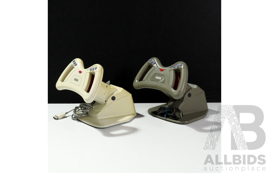 Sega Saturn Driving Controller - Lot of Two