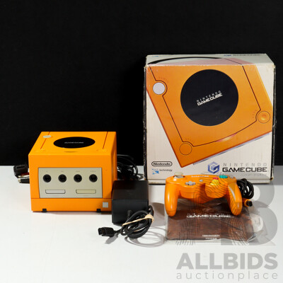 Vintage Nintendo Gamecube Video Game Console with Controller & Power Adapters Vintage Nintendo Gamecube Video Game Console with Controller & Power Adapters