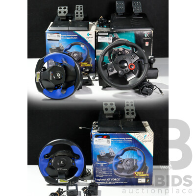 Assorted of Logitech Steering Wheel Controllers for Playstation