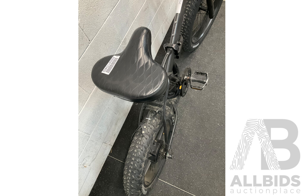 Black Folding Electric Bike