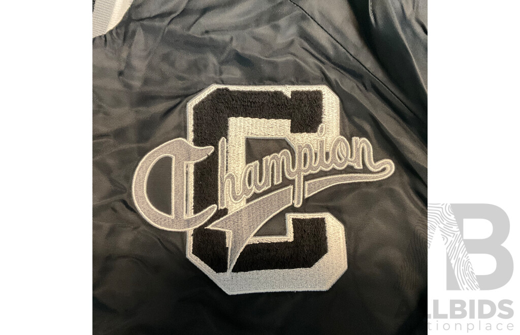 Champion Letterman Black Jacket - RRP$ 249.99