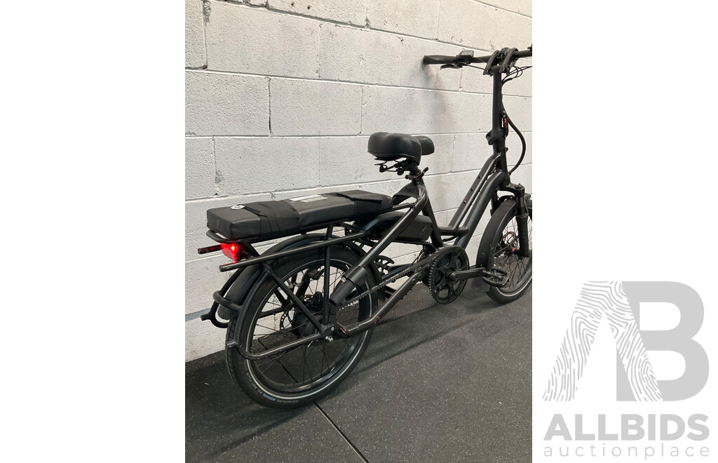 Black Folding Electric Bike