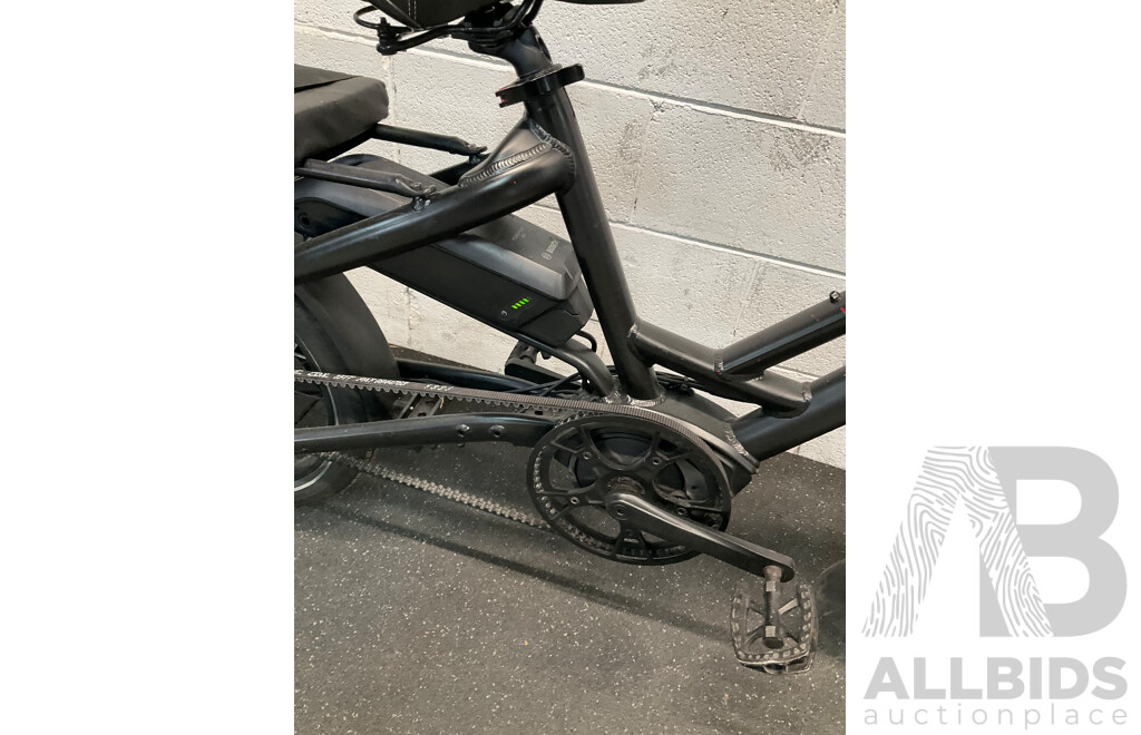 Black Folding Electric Bike