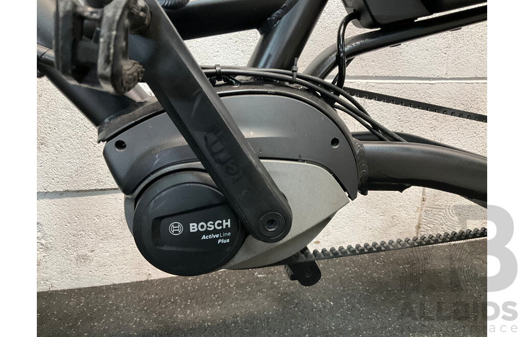 Black Folding Electric Bike