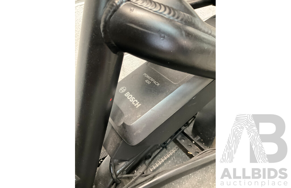 Black Folding Electric Bike