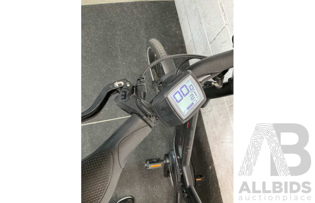 Black Folding Electric Bike