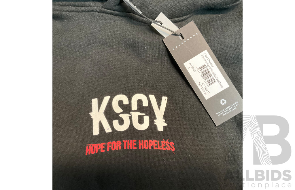 Kiss Chacey Black Size L Sweater & Supre Size XS Puffer Vest & Tommy Hilfiger White Size XL T-shirt - Lot of 3