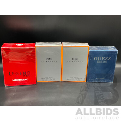Assorted Men's Fragrances Including Hugo Boss, Guess and Montblanc