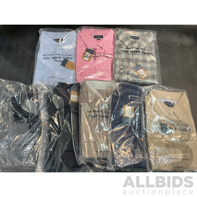 Charles Tyrwhitt Extra Large Shirt and POLO Shirt - Lot of 8