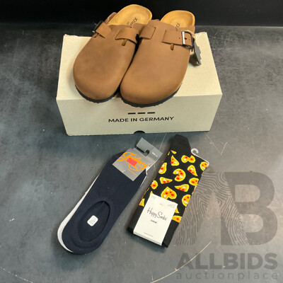 JOSEF SEIBEL 04 Braun Size 42 & 2 Pairs of Socks
