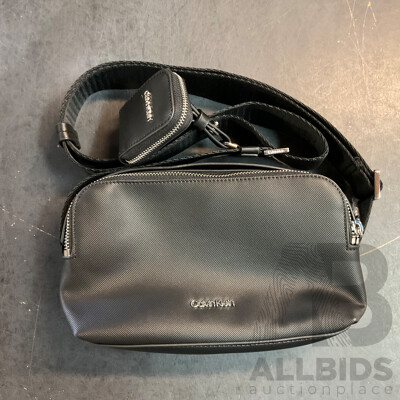 Calvin Klein Black Camera Bag with Case - ORP $169