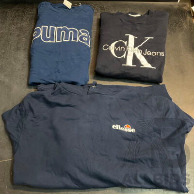 Puma(L), Calvin Klein (S), Ellesse(XL) Sweaters and Jumpers - Lot of 3