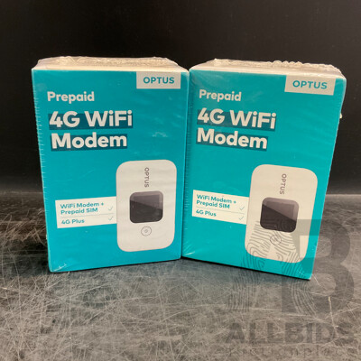 OPTUS Prepaid 4G Wifi Modem - Lot of 2