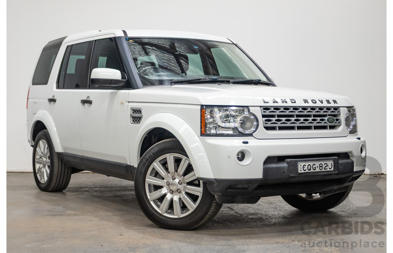 12/2013 Land Rover Discovery 4 3.0 SDV6 SE (4x4) MY13 4D Wagon Fuji White Turbo Diesel 3.0L - 7 seats