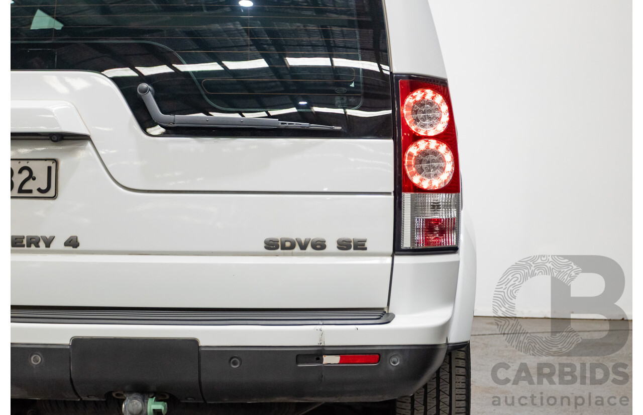 12/2013 Land Rover Discovery 4 3.0 SDV6 SE (4x4) MY13 4D Wagon Fuji White Turbo Diesel 3.0L - 7 seats