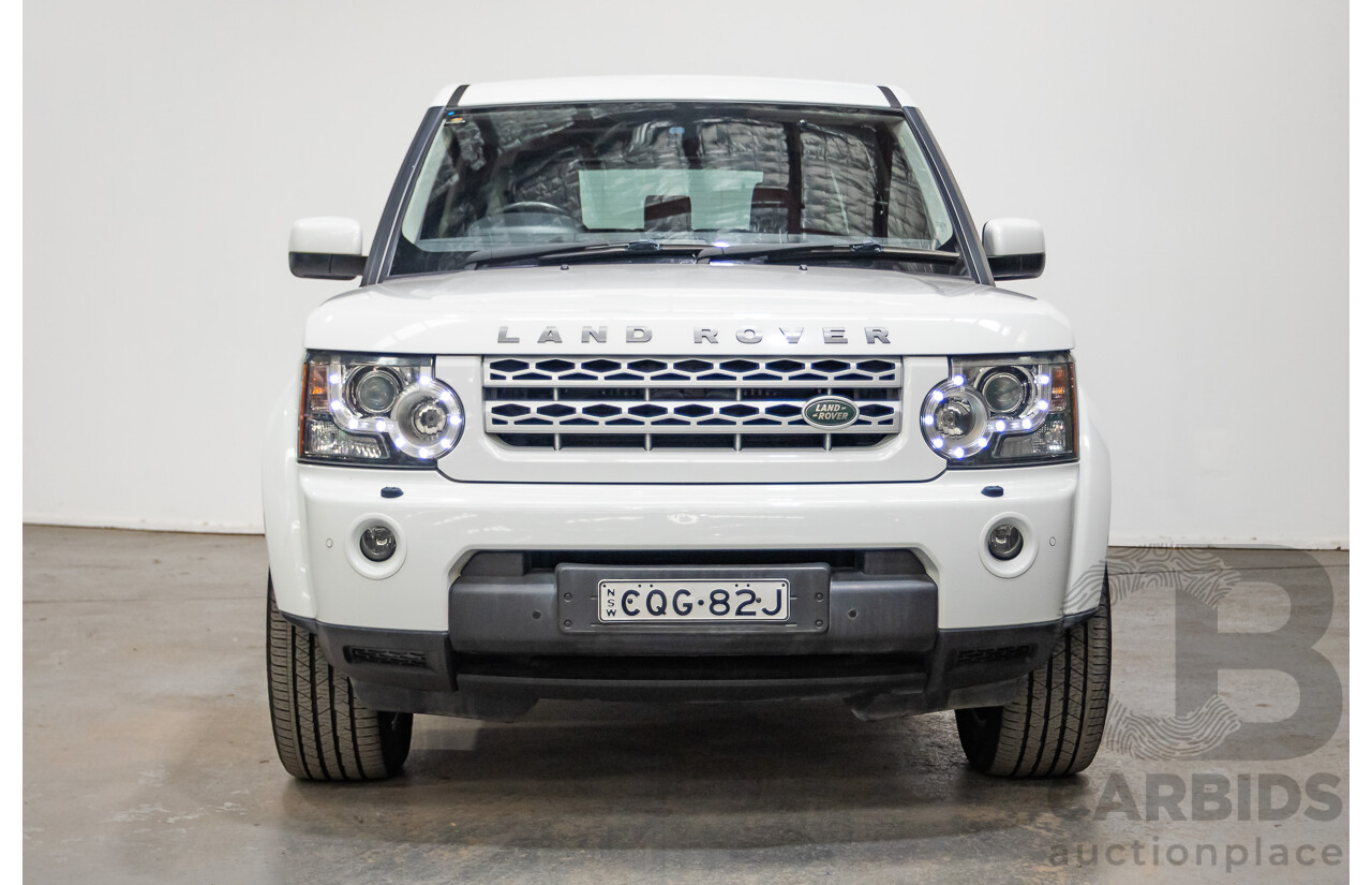 12/2013 Land Rover Discovery 4 3.0 SDV6 SE (4x4) MY13 4D Wagon Fuji White Turbo Diesel 3.0L - 7 seats