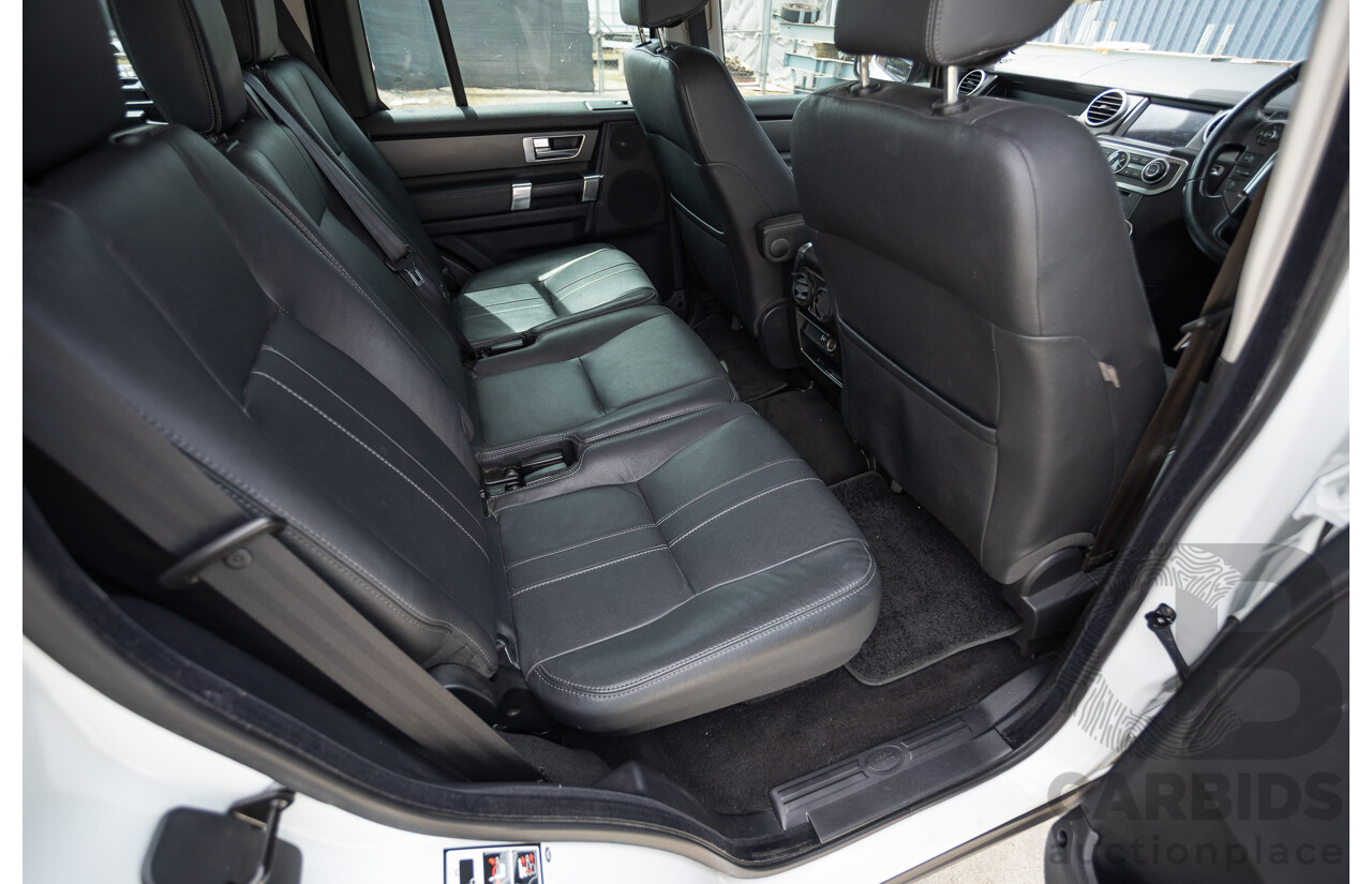 12/2013 Land Rover Discovery 4 3.0 SDV6 SE (4x4) MY13 4D Wagon Fuji White Turbo Diesel 3.0L - 7 seats