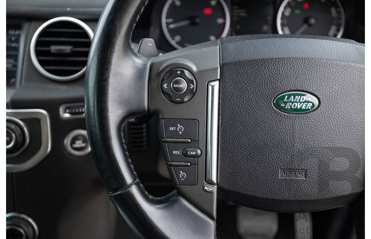 12/2013 Land Rover Discovery 4 3.0 SDV6 SE (4x4) MY13 4D Wagon Fuji White Turbo Diesel 3.0L - 7 seats