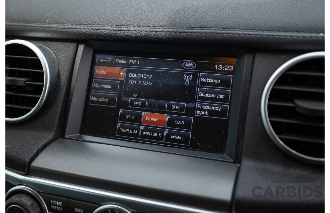 12/2013 Land Rover Discovery 4 3.0 SDV6 SE (4x4) MY13 4D Wagon Fuji White Turbo Diesel 3.0L - 7 seats