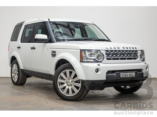 12/2013 Land Rover Discovery 4 3.0 SDV6 SE (4x4) MY13 4D Wagon Fuji White Turbo Diesel 3.0L - 7 seats