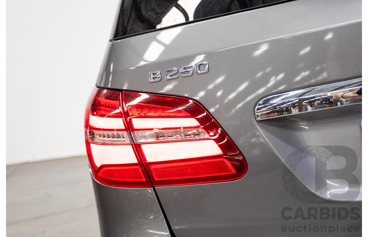 11/2015 Mercedes-Benz B250 4MATIC (AWD) 246 MY15 5D Hatchback Mountain Grey Metallic Turbo 2.0L