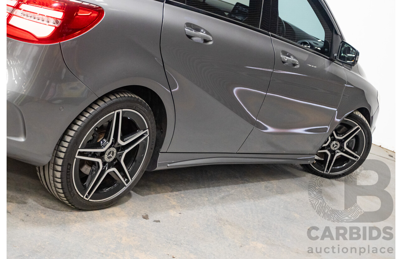 11/2015 Mercedes-Benz B250 4MATIC (AWD) 246 MY15 5D Hatchback Mountain Grey Metallic Turbo 2.0L