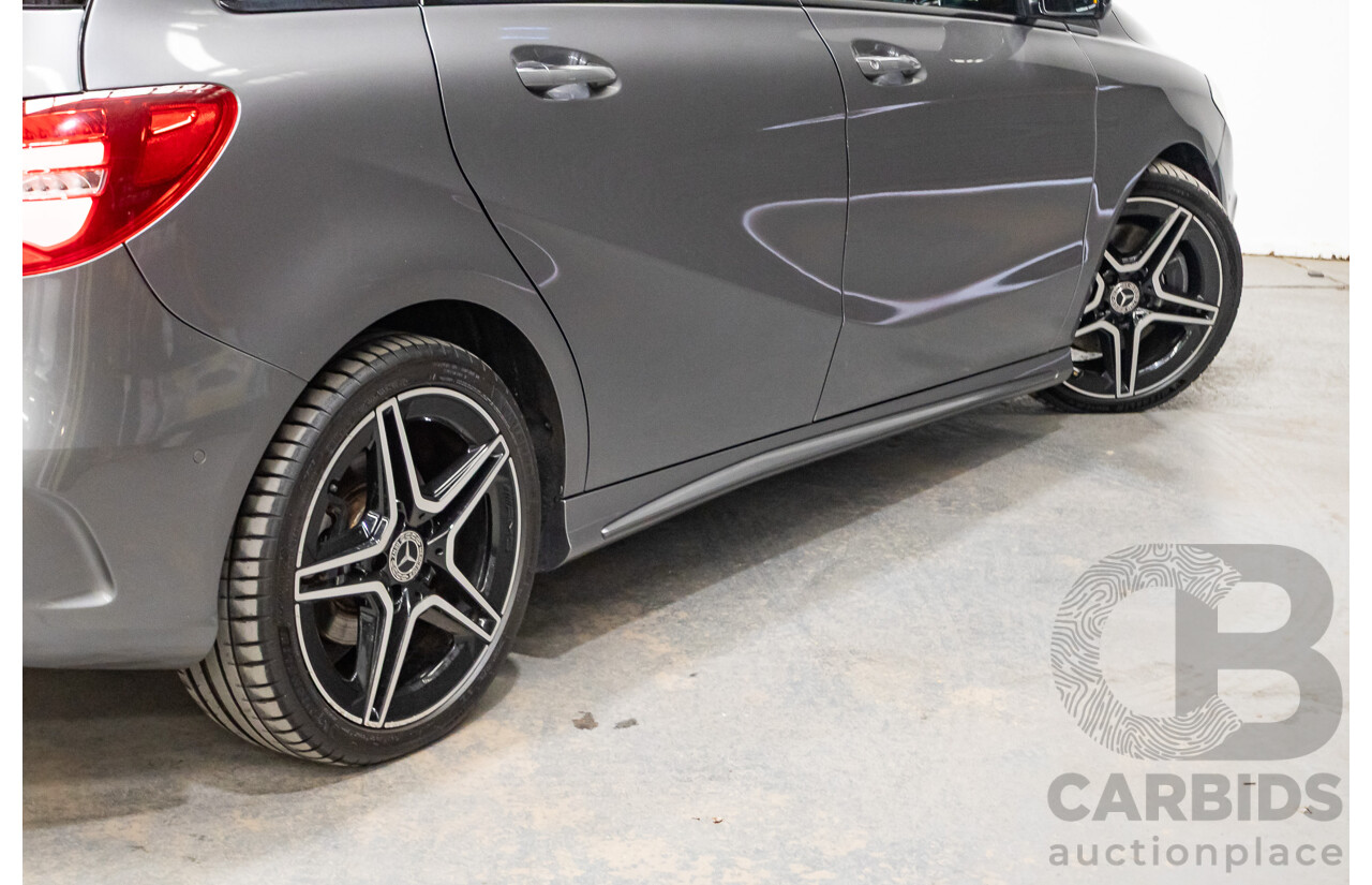 11/2015 Mercedes-Benz B250 4MATIC (AWD) 246 MY15 5D Hatchback Mountain Grey Metallic Turbo 2.0L