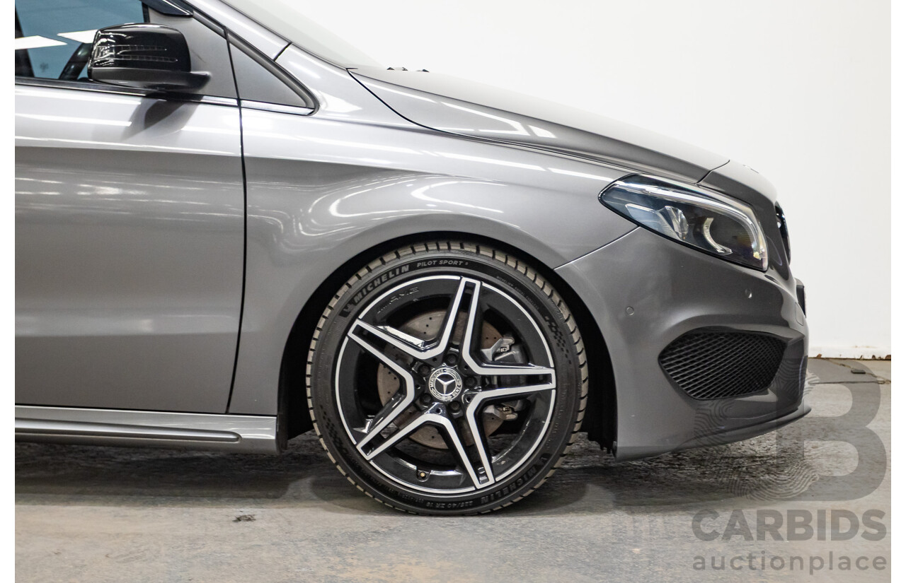 11/2015 Mercedes-Benz B250 4MATIC (AWD) 246 MY15 5D Hatchback Mountain Grey Metallic Turbo 2.0L