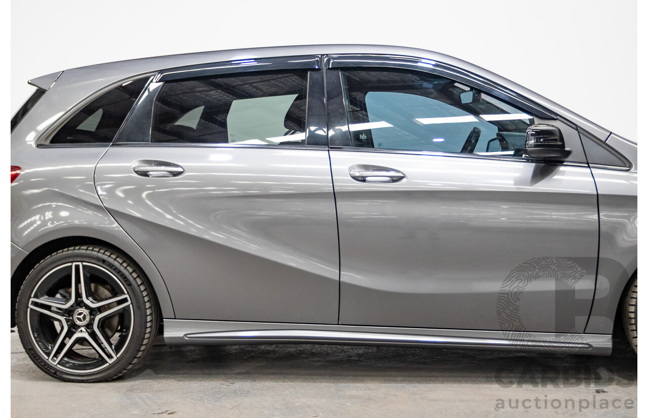 11/2015 Mercedes-Benz B250 4MATIC (AWD) 246 MY15 5D Hatchback Mountain Grey Metallic Turbo 2.0L